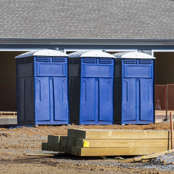 what is the expected delivery and pickup timeframe for the portable restrooms